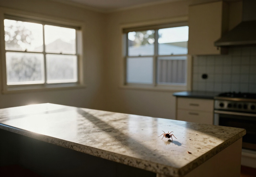 Cockroaches in a Shalvey apartment before treatment